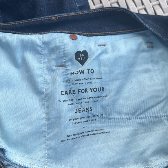 Blue High Rise Skinny Jeans Madewell - Picture 9 of 10